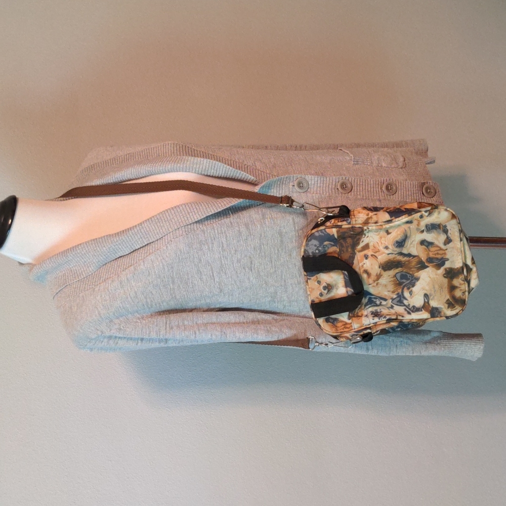 Dog Print Crossbody Bag